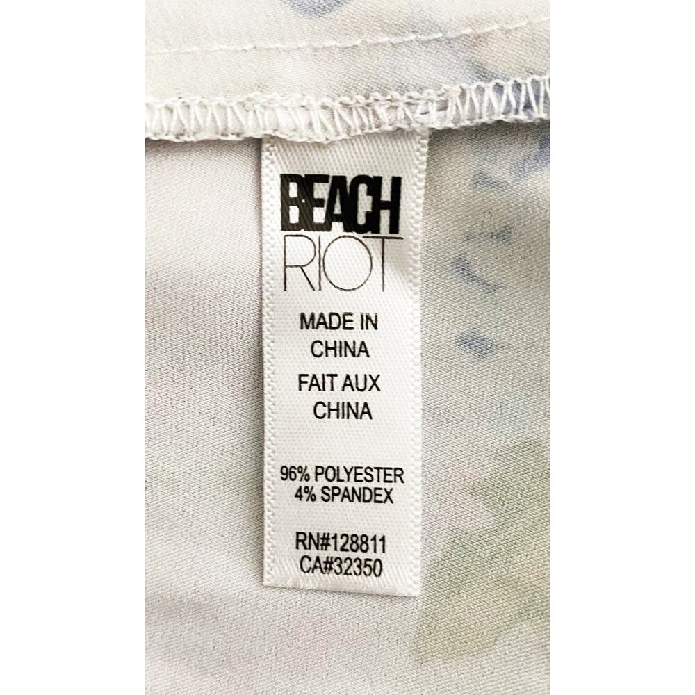 Women's Beach Riot x‎ V. Chapman Lotus Wrap Dress Floral Mini Asymmetrical Lace - Picture 12 of 13